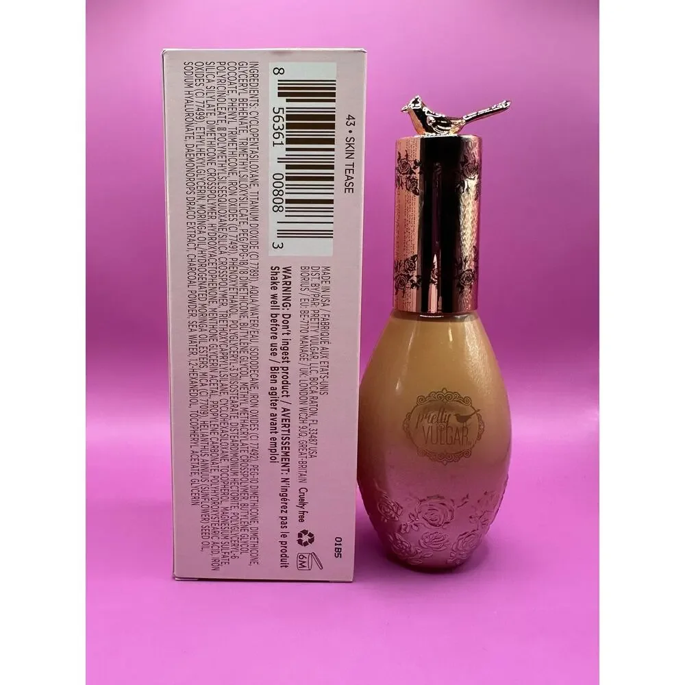 Pretty Vulgar Lava Water Foundation – Shade 43 – New in Box Pretty Bird